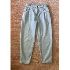 TFS Twentyfourseven Women’s High Rise Mom Jeans Blue Light Wash S/M